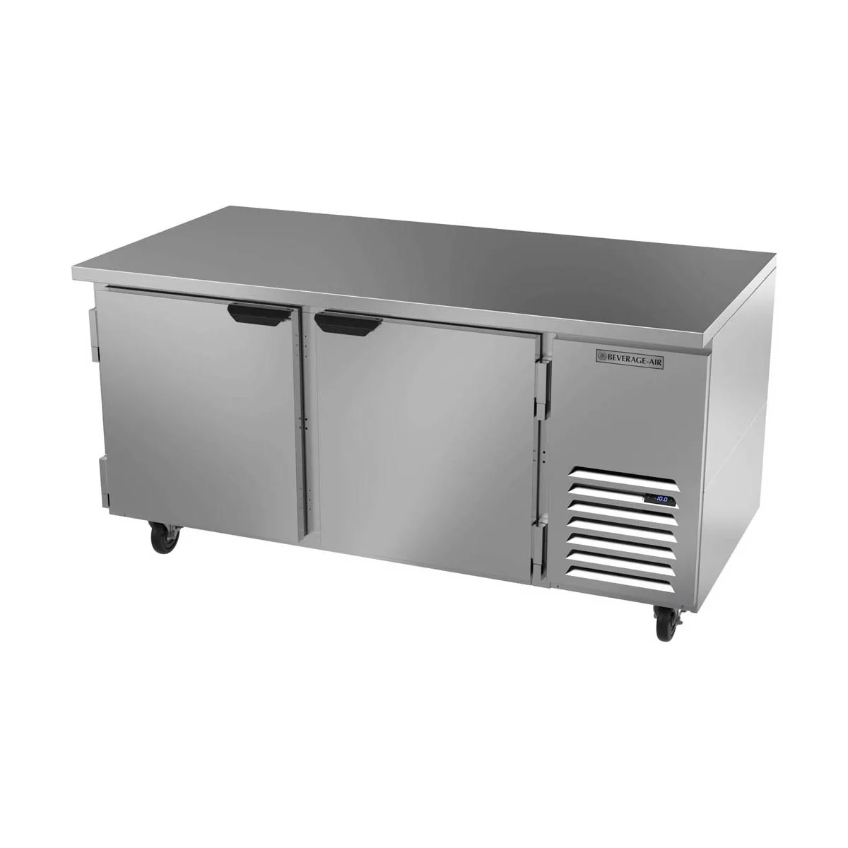 Beverage Air UCF67AHC 67" 2-Section Undercounter Freezer w/ 2 Doors, 20 cu. ft.