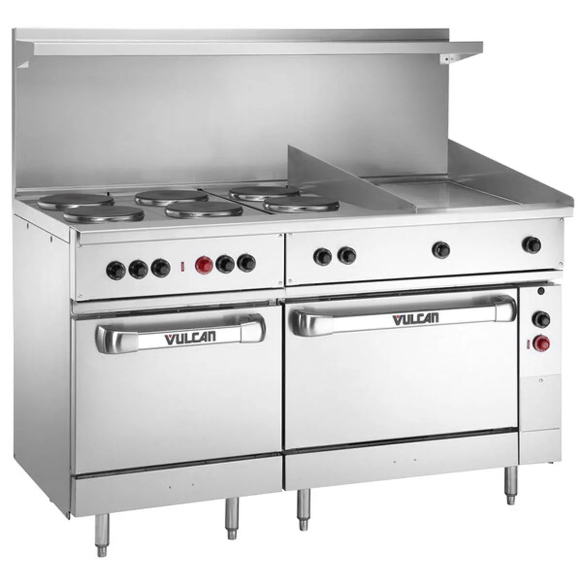 Vulcan EV60SS-6FP24G480 Restaurant Range, Electric, 60"