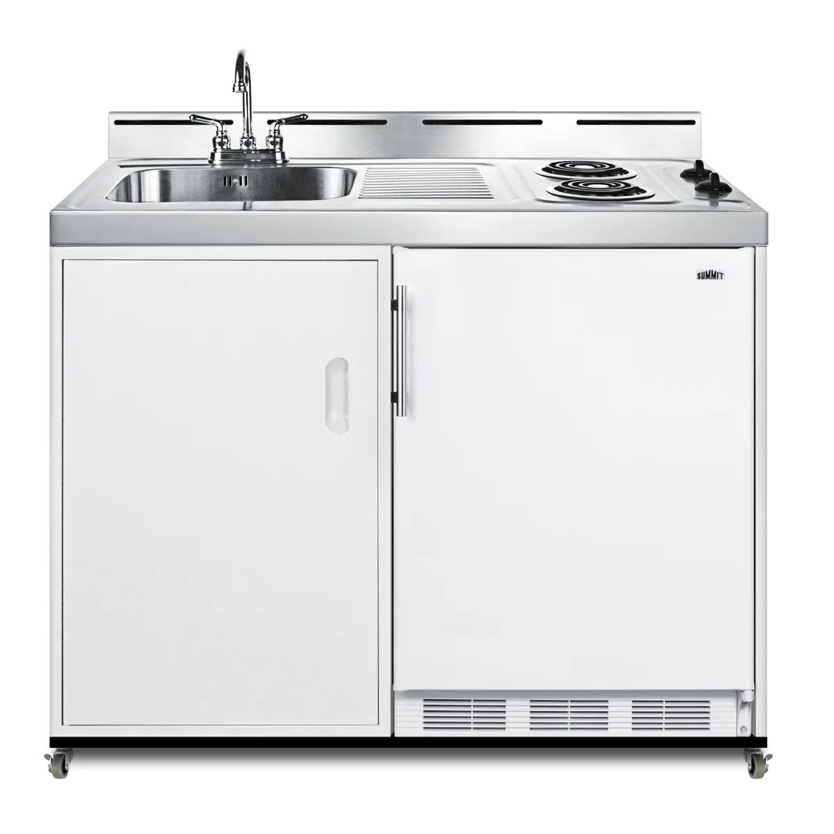 Summit C48ELPUMPMB All-In-One Kitchenette, No Plumbing Required