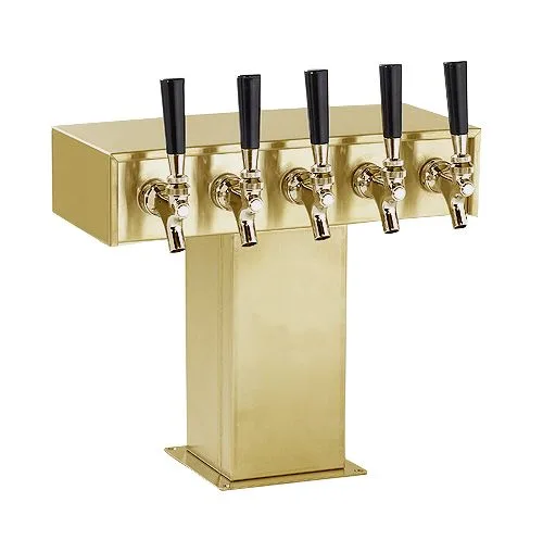 Perlick 4006-5BTF4 Tee Draft Beer Dispensing Tower, 13-1/4" Faucet Clearance