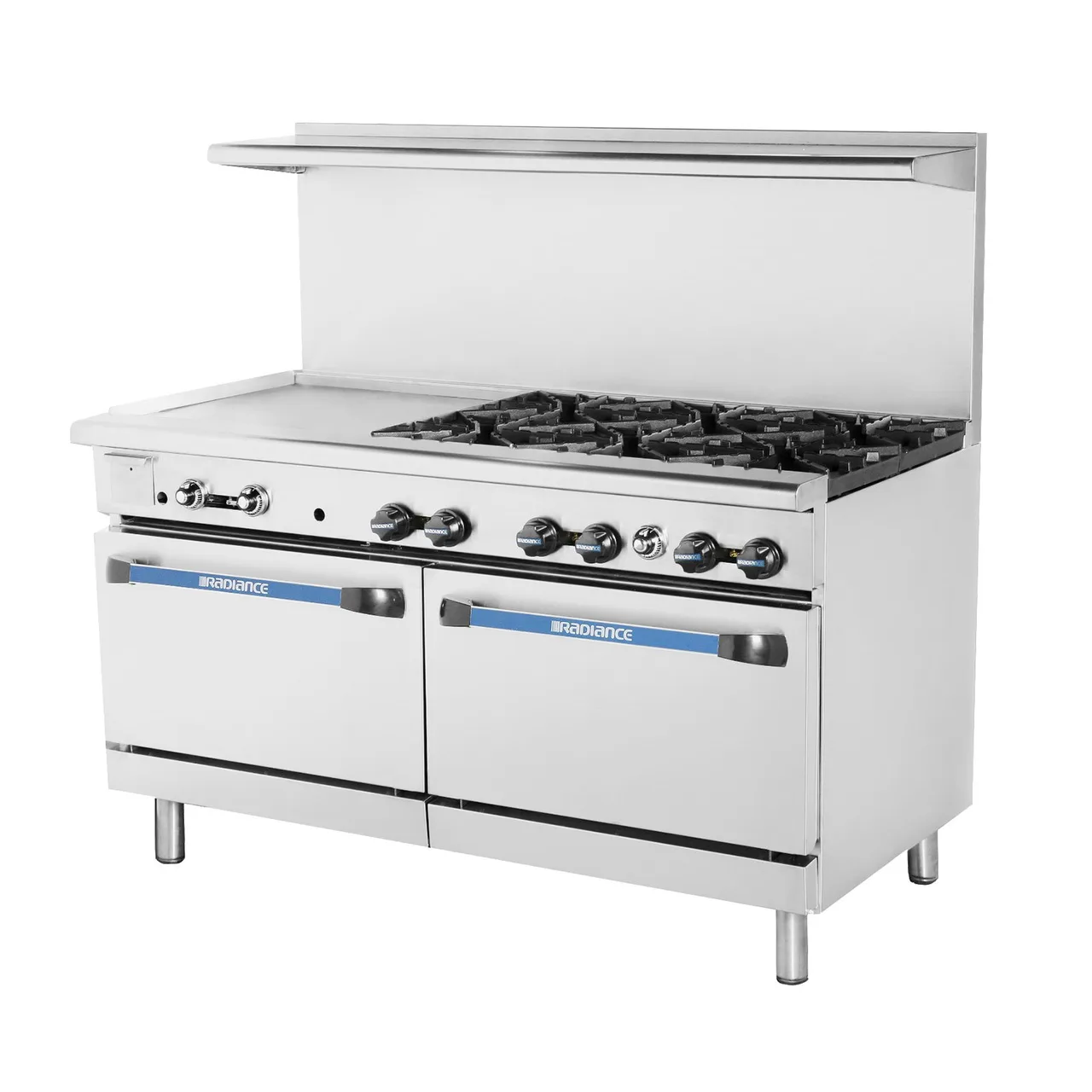 Turbo Air TARG-24G2B 36" Gas Restaurant Range w/ (2) Open Burners, 24" Griddle Left, (1) Standard Oven, 136.000 BTU