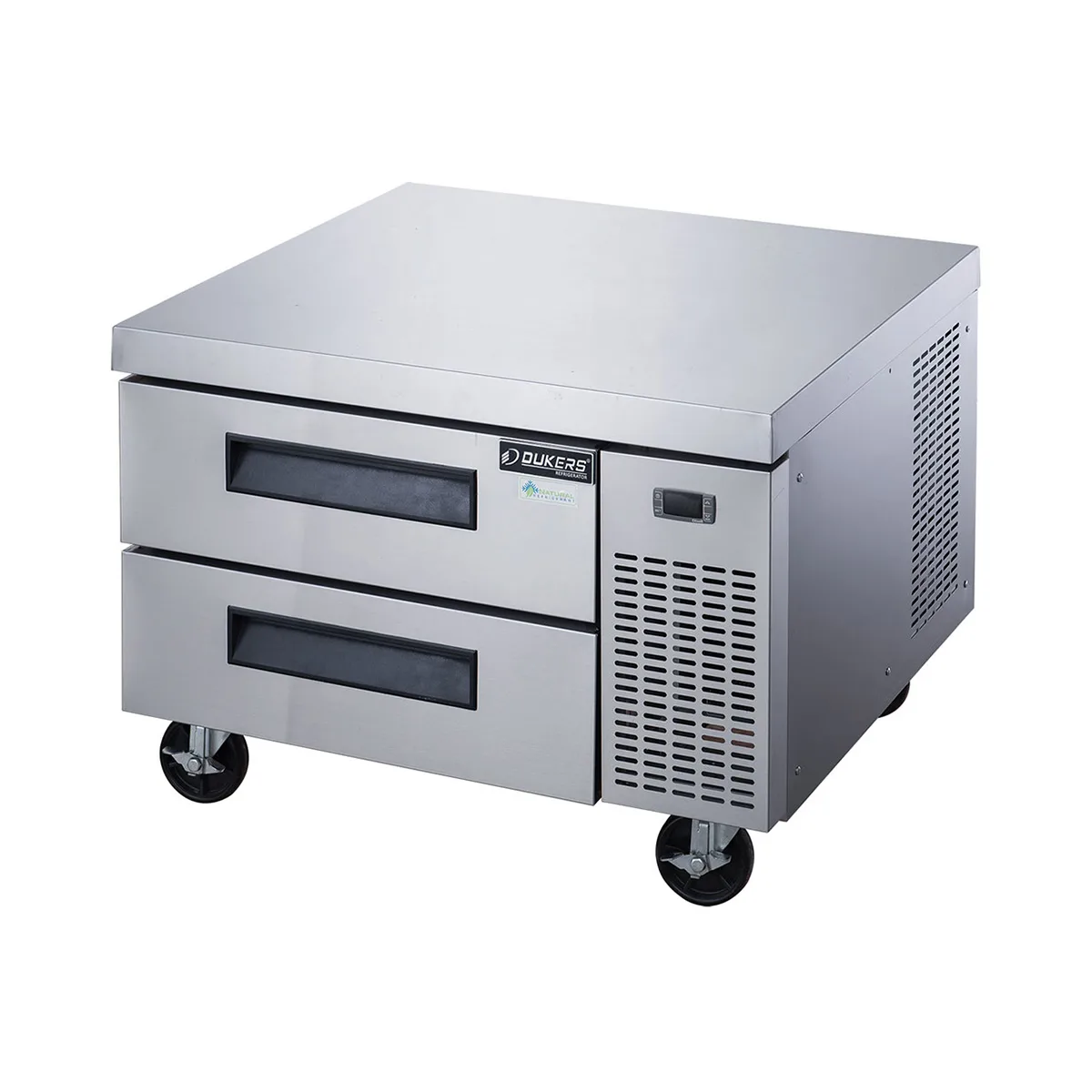 Dukers Appliance Co DCB36-D2 36" 2 Drawers Refrigerated Chef Base, All Stainless Steel