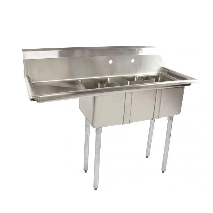 Omcan USA 39762 (3) Three Compartment Sink