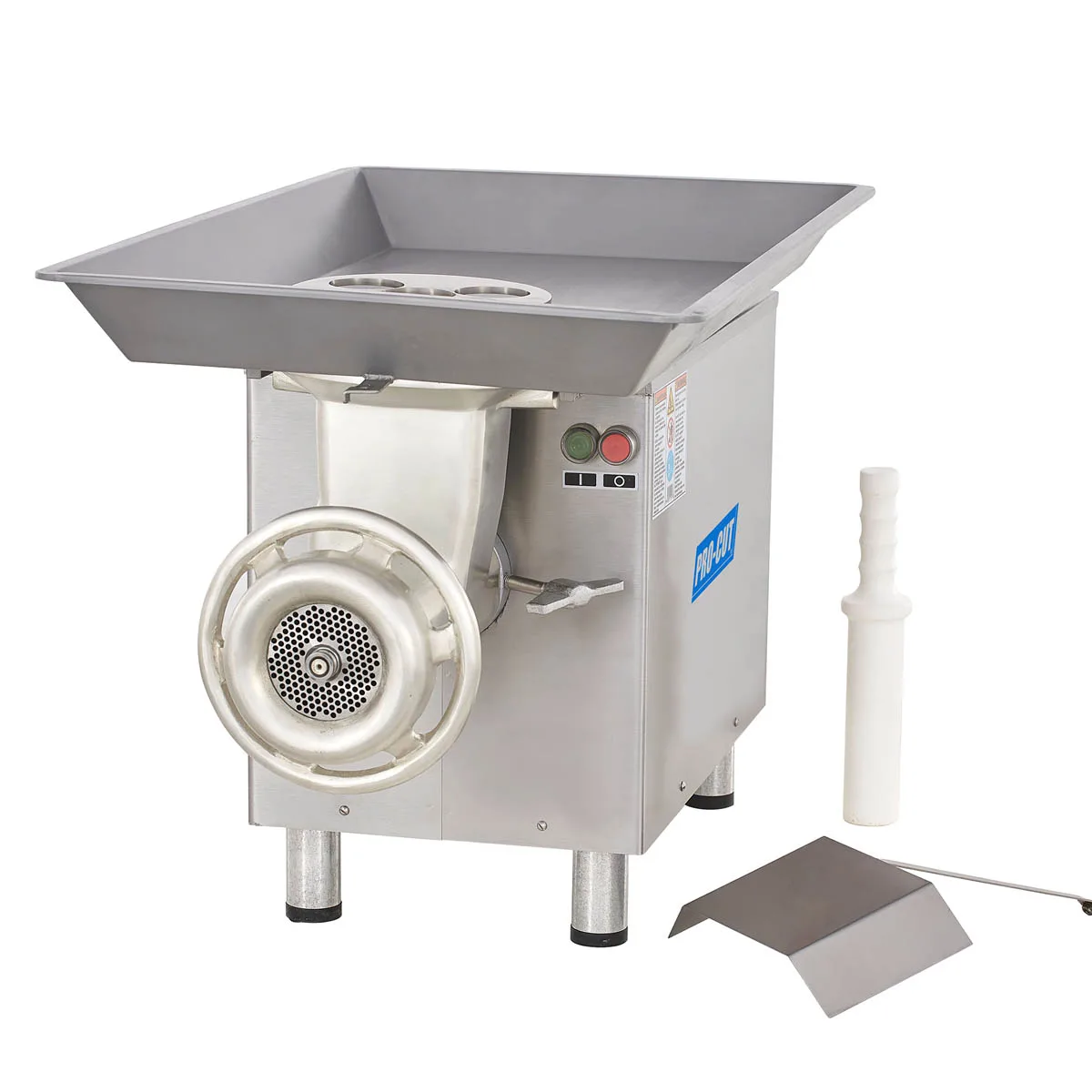 Pro-Cut KG-32 Bench Electric Meat Grinder, #32 Hub, 3 HP 2.25kW Motor, 3300/1740 lb/hr, 3/16" Plate, Stainless Steel Body