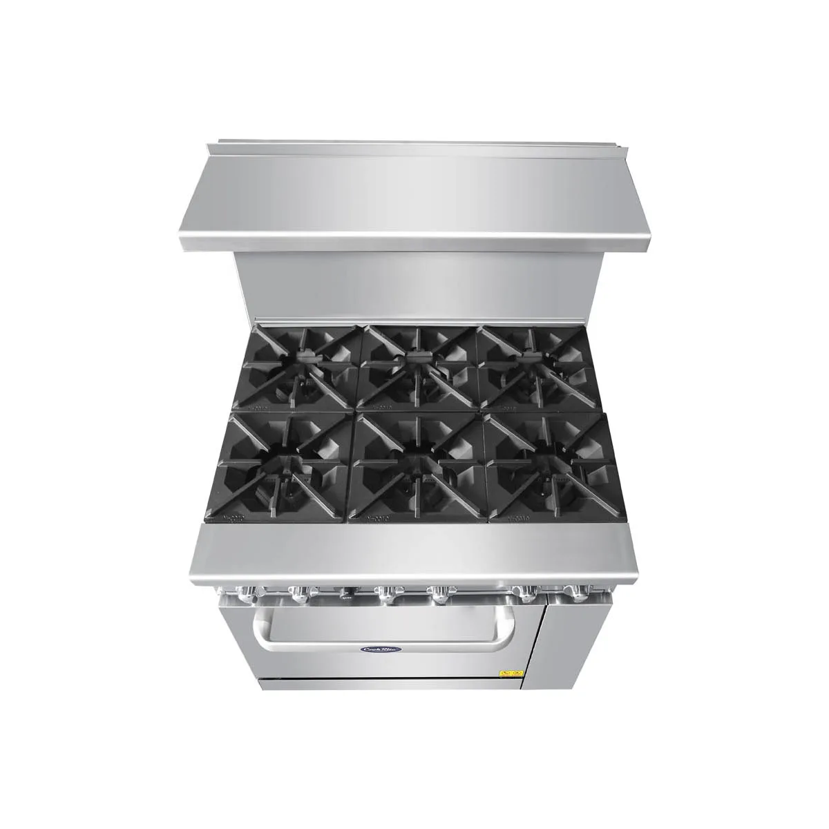 Atosa USA AGR-6B-LP 36" LP Gas Restaurant Range w/ (6) Open Burners & (1) Oven, 219.000 BTU