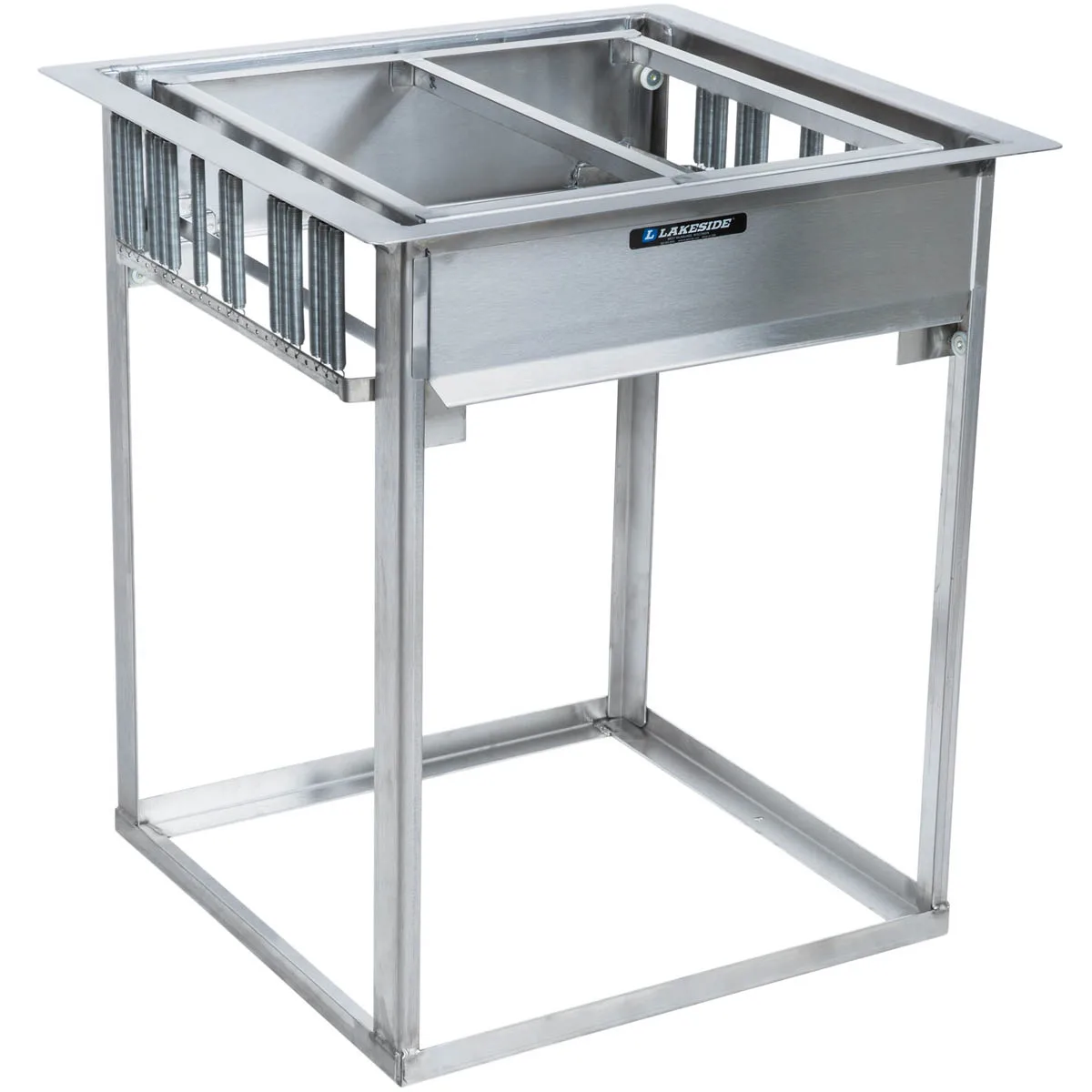 Lakeside 977 Stainless Steel Drop-In Cup & Glass Rack Dispenser, Self-Leveling