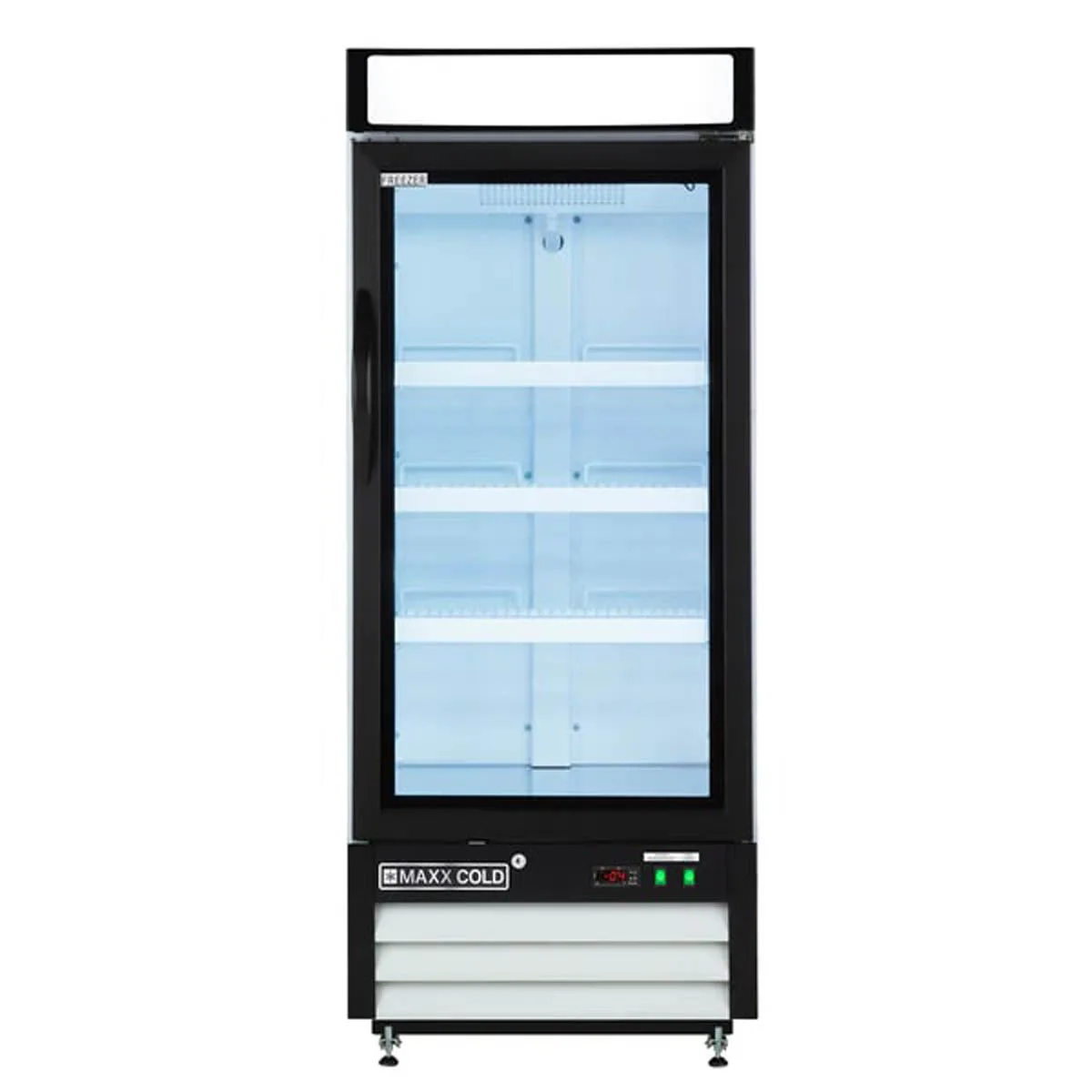Maxx Cold MXM1-12FHC 25" 1 Glass Door Freezer Merchandiser in White, 12 cu.ft.