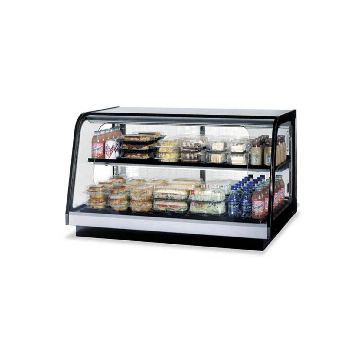 Federal Industries CRR3628 36" Countertop Curved Refrigerated Deli Display Case
