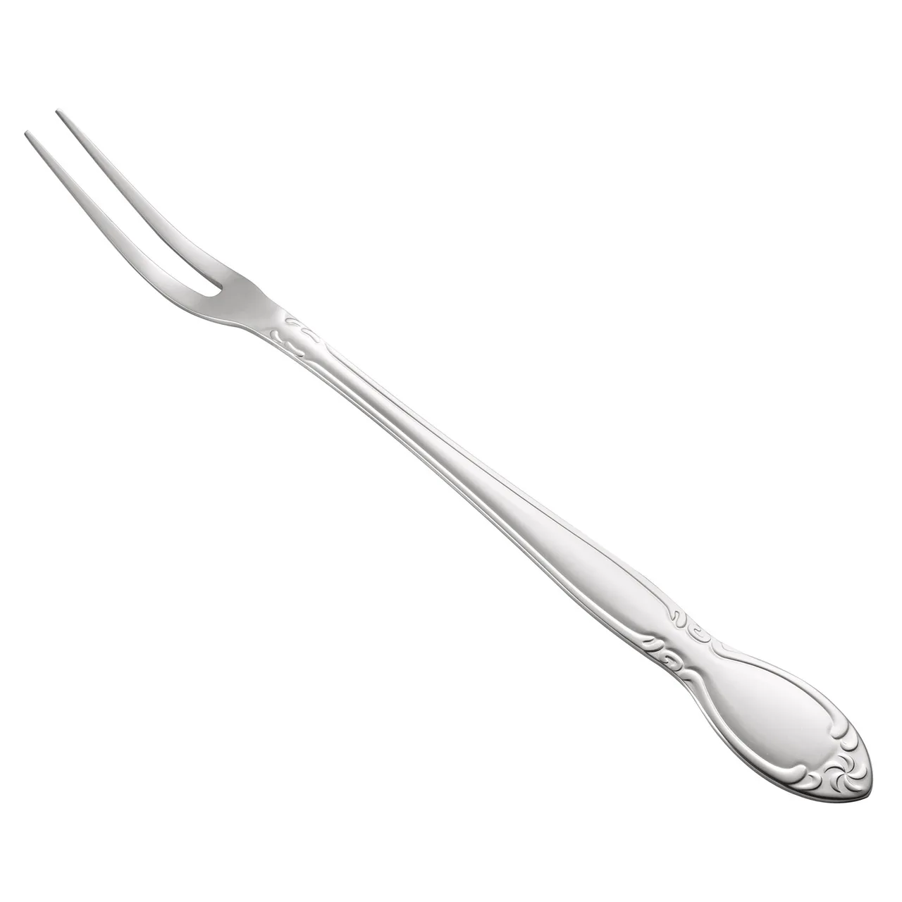 CAC China 3023-35 Louvre Fork Pot, 13"L, Extra Heavy Weight, 18/0 Stainless Steel