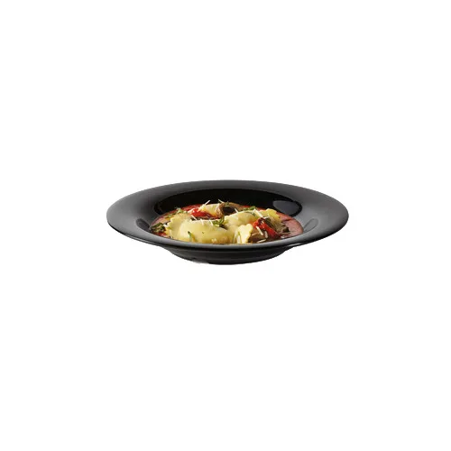 GET B-139-BK - Black Elegance 9-1/4" Bowl, 13 Oz Melamine, Dishwasher Safe, BPA‑Free - Dozen