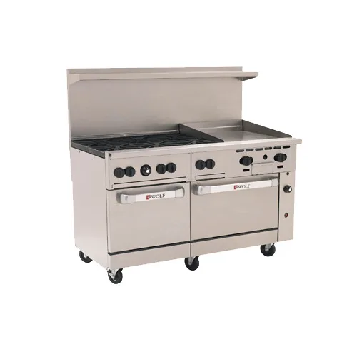 Wolf C60SS-6B24G-QS-COMMANDER 60" Gas Restaurant Range