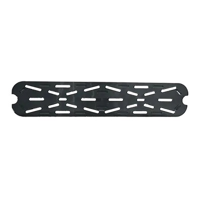 Thunder Group PLPA7120LDSBK Food Pan Drain Tray, 1/2 Size Long, Polycarbonate, Black