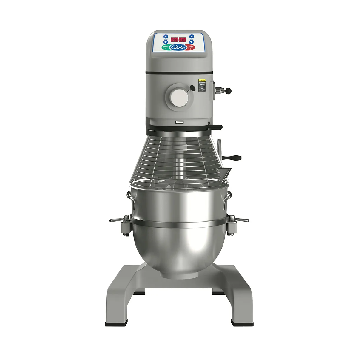 Globe SP60 60 qt Planetary Floor Mixer with Timer, 3 HP, 3-Speed, #12 Hub
