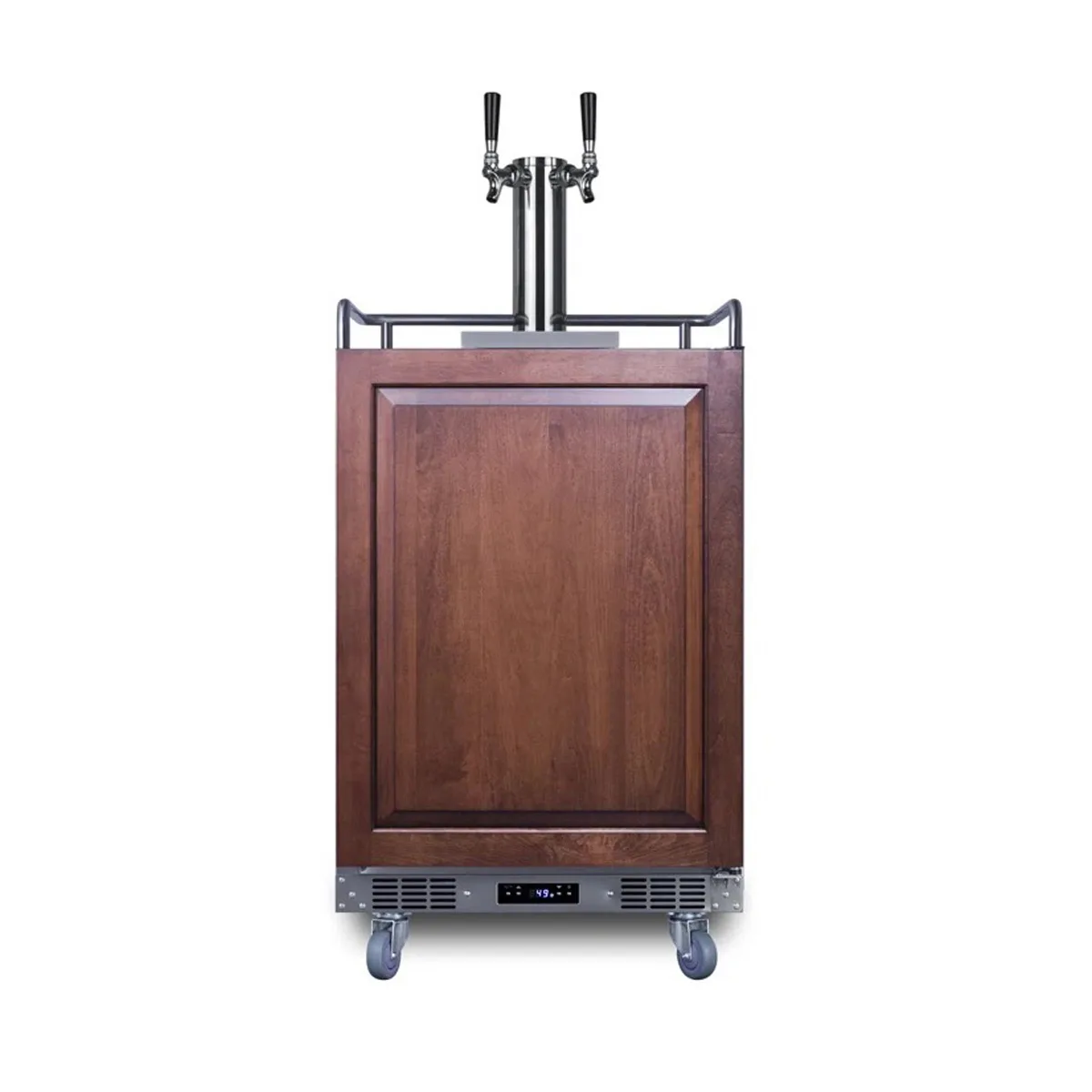 Summit SBC682PNRTWIN – 24" Wide 5.6 cu.ft. Stainless Steel Keg Cooler, Right‑Hand Door, Taps, 115V