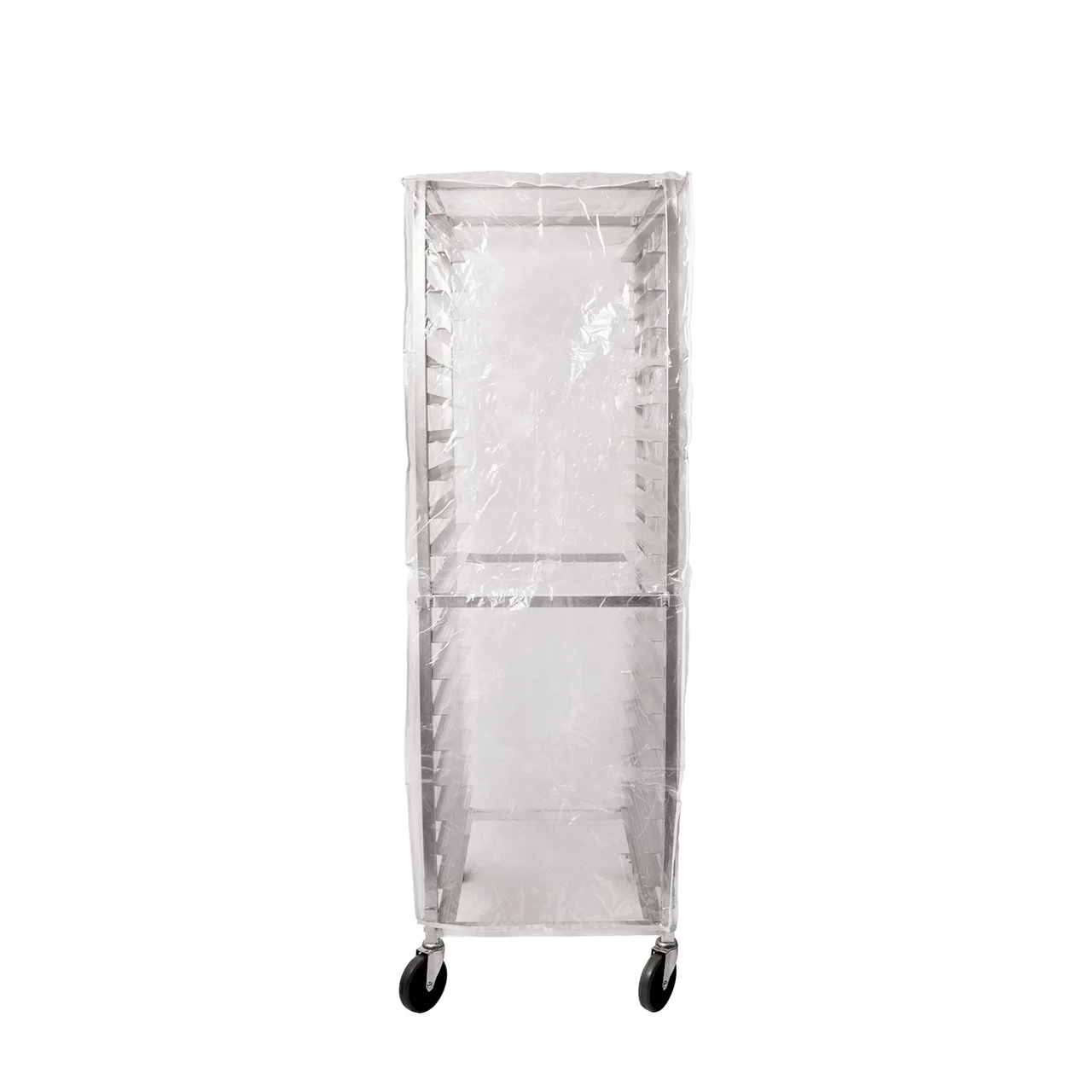 CAC China ASPR-20CV Bun Pan Rack Cover for 20-Tier Aluminum Sheet Pan Rack, Black/Cherry Finish