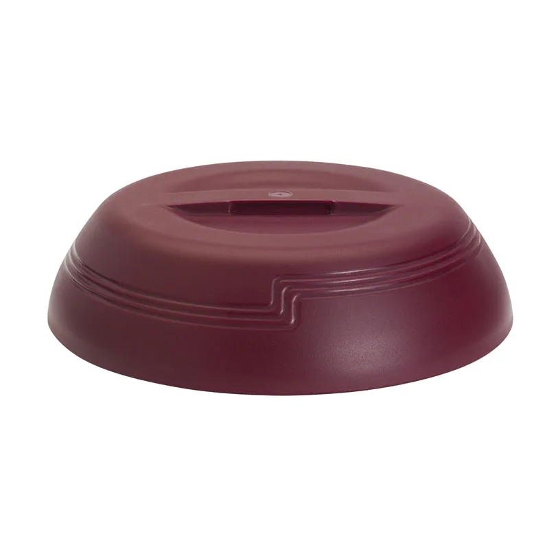Cambro MDSLD9487 Insulated Dome, Low‑Profile 2‑3/4" H, Fits 9" Plate, 10‑1/4" OD, Red Polypropylene