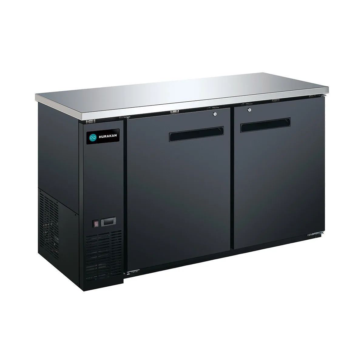 Hurakan HKN-GBB2460 60" Back Bar Cooler w/ Swing Solid Door, 14.8 cu. ft.