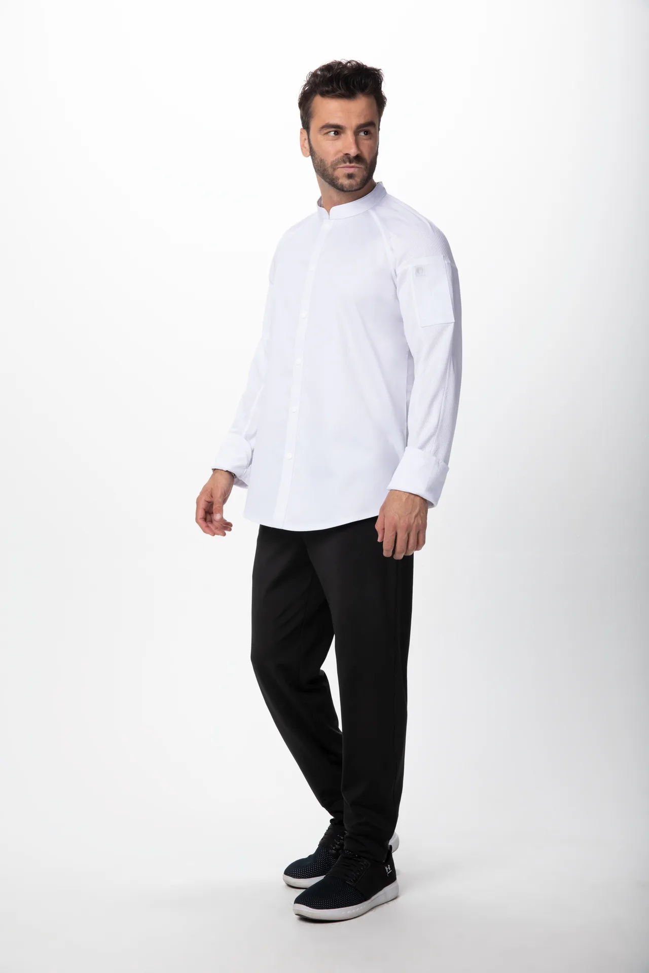 Chef Works CBS01-WHT-3XL - Tulum Chef Coat, 3XL White, 62/38 Poly/Cotton Mesh, Thermo Pocket