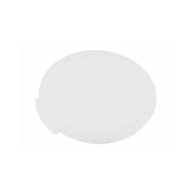 Omcan USA 80176 Round Polypropylene Container Lid, Clear Translucent, Fits 2‑Qt and 4‑Qt