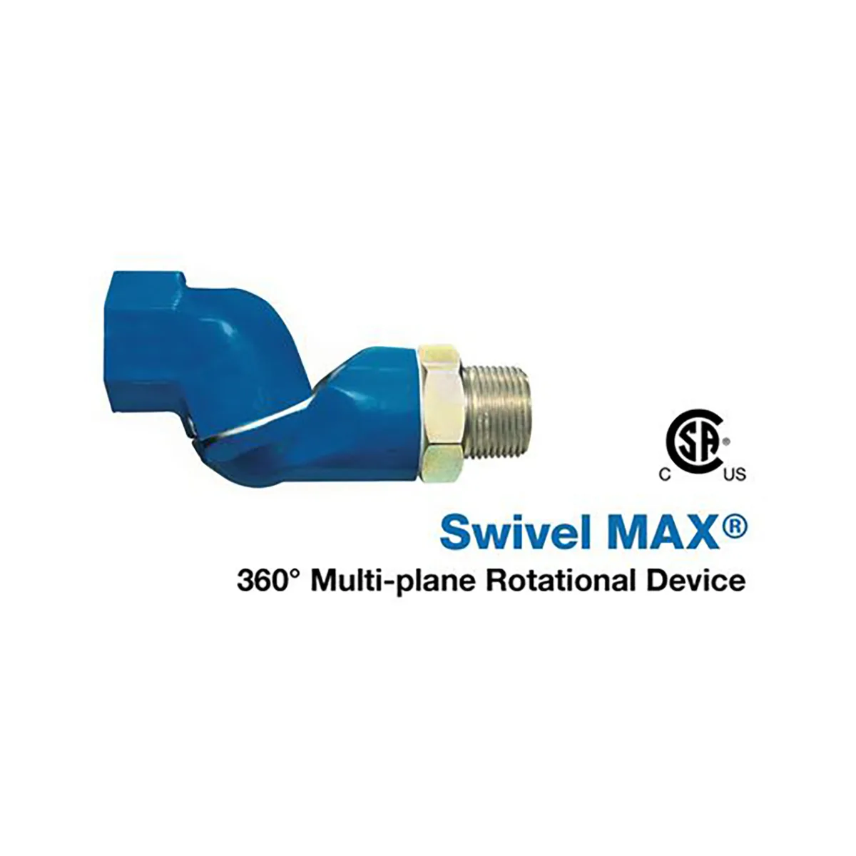 Dormont SM100 Swivel MAX Swivel Tubing Hose Fitting with 360 Degree Rotation