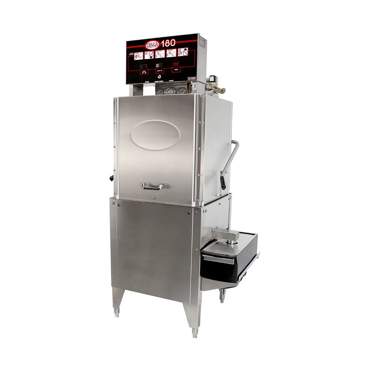 CMA Dishmachines 180-C 25" Door Type Corner Dishwasher, High Temp with Booster / 60 RPH - 49 Gal/Hr