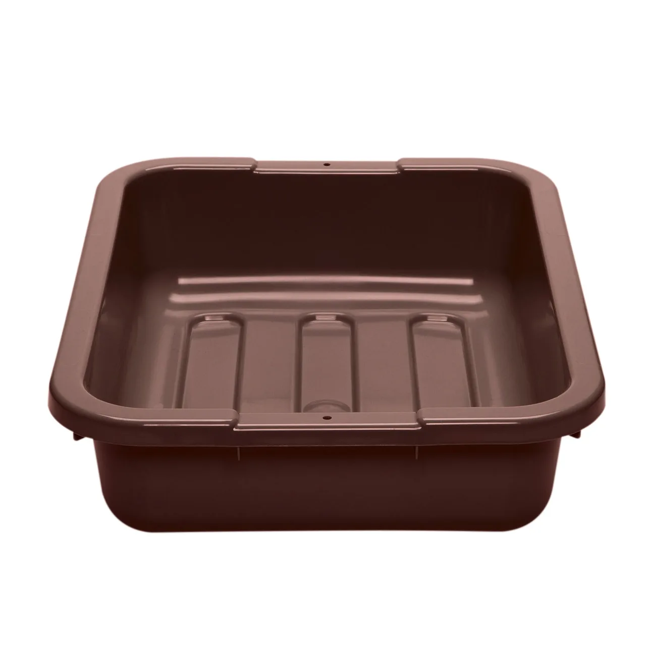Cambro 1520CBP131 Cambox® Bus Box, 15-5/16"L x 19-15/16"W x 4-15/16"H, Hi-Gloss Plastic, Dark Brown, 1-Compartment