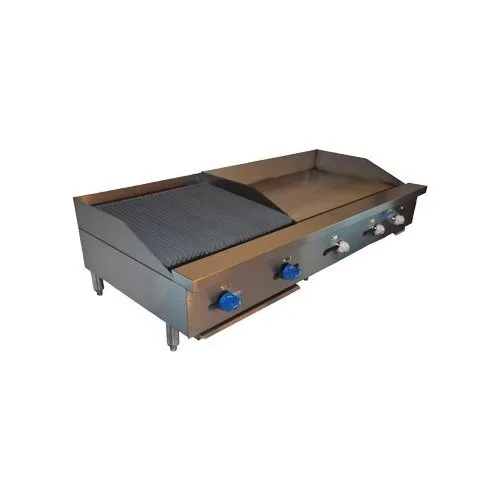 Comstock-Castle FHP60-36T-2RB 60" Countertop Gas Griddle/Charbroiler Combination, 115.000 BTU