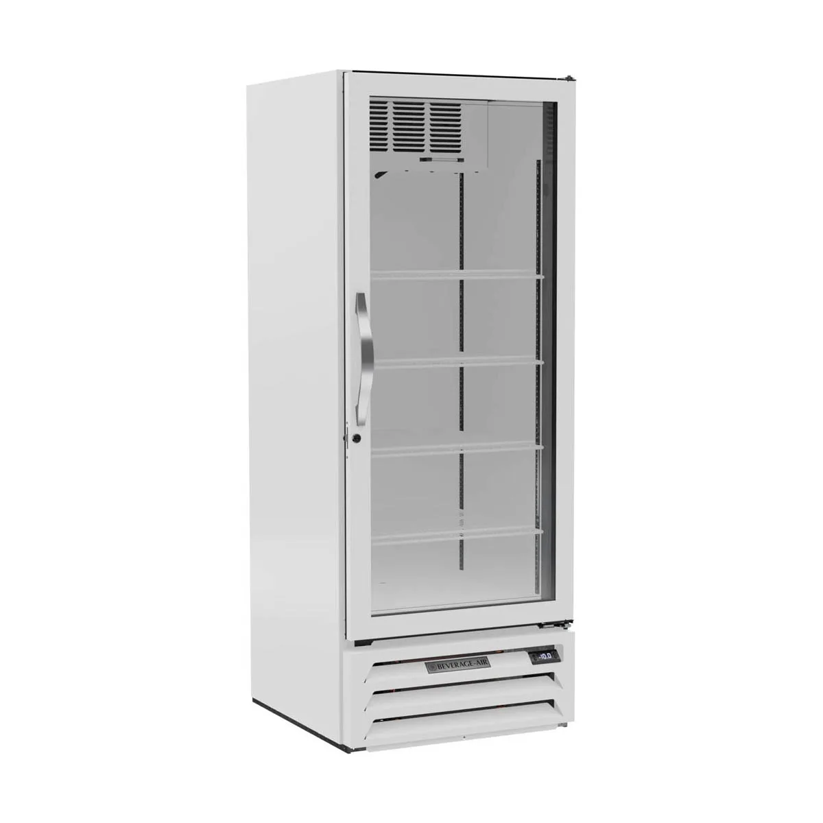 Beverage Air MMF12HC-1-W 24" 1 Glass Door Merchandiser Freezer in White, 11.9 cu. ft.