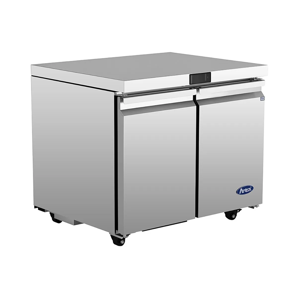 Atosa USA AUF36SD 36" Two Solid Door Undercounter Freezer, Stainless Steel, 8.6 cu. ft.