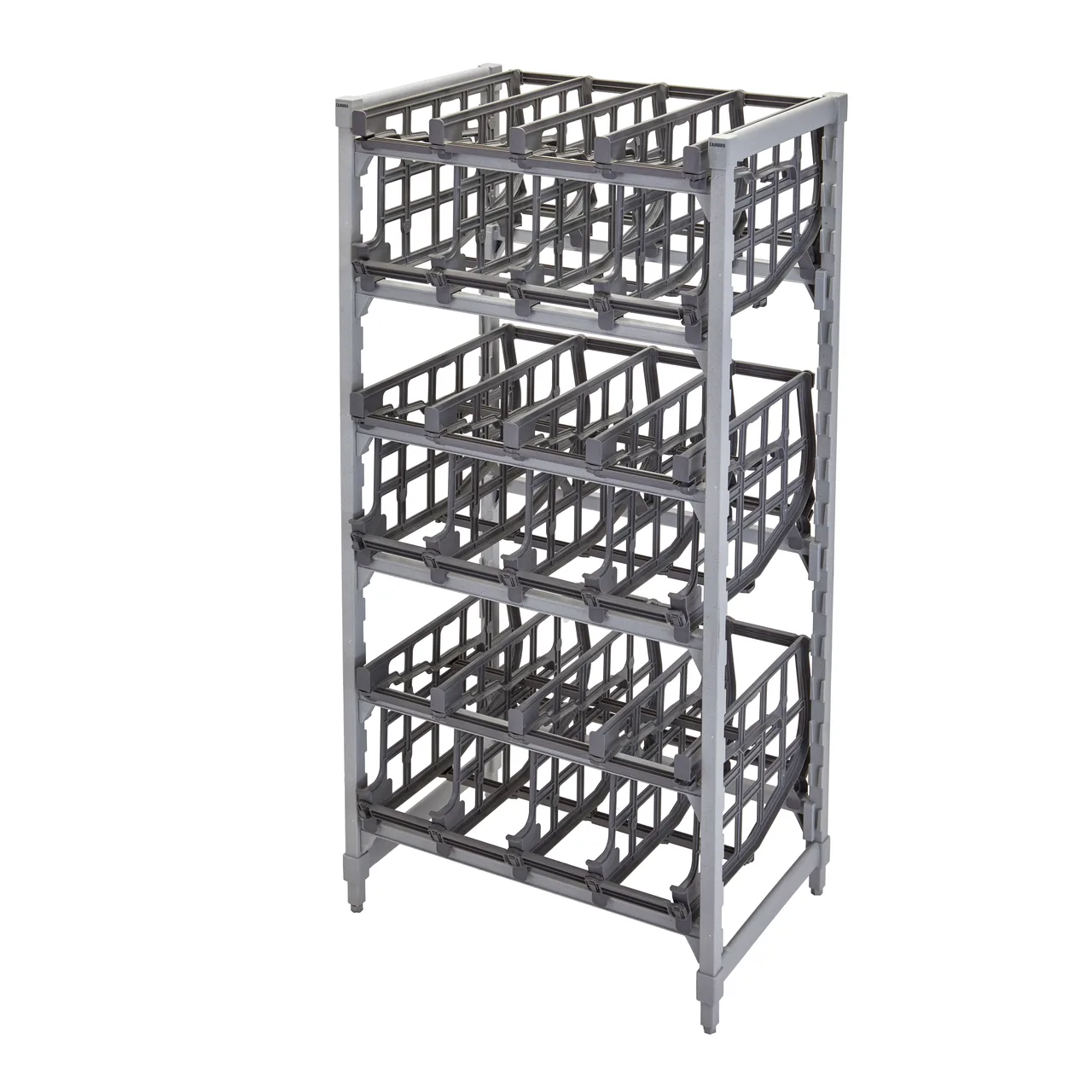 Cambro CPU243672C96480 Camshelving® Premium Full Size Stationary Can Rack 96 #10 Cans Capacity