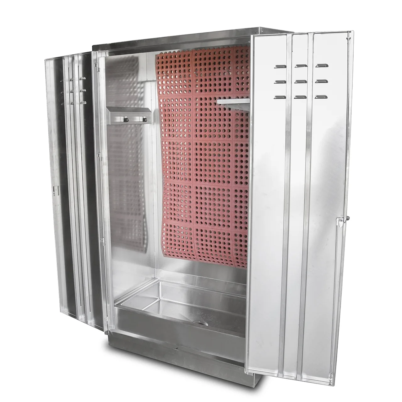 John Boos PBMC-224884 48" Mop Sink Cabinet, 44"W x 16"L x 6"D Bowl with Double Swing Doors and Kit