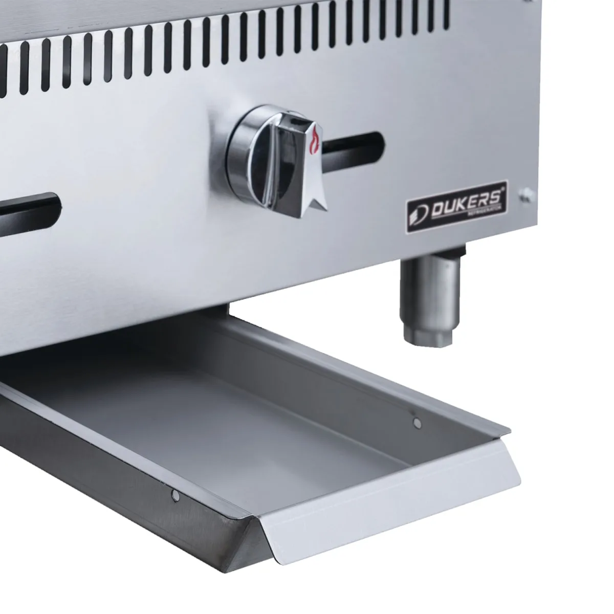 Dukers DCGMA24 24" Gas Griddle w/ Manual Controls - 1" Steel Plate, Convertible