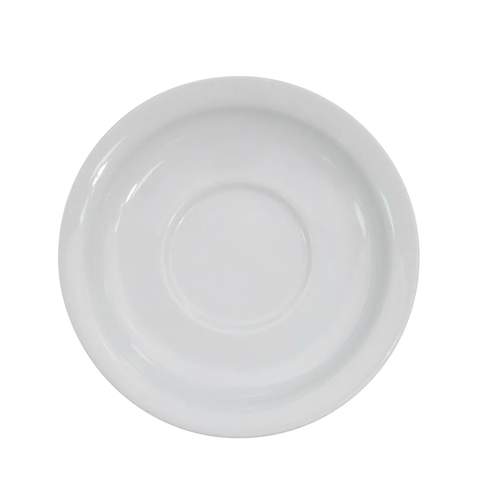 CAC China NCN-2 Clinton Saucer, 5-5/8" Dia x 3/4" H, Porcelain, Dishwasher Safe - 1 Dozen