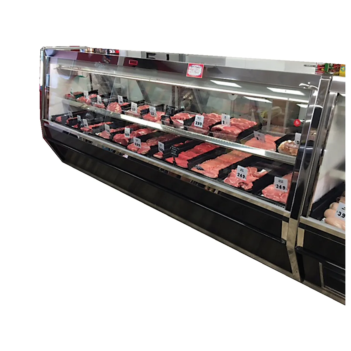 Howard-McCray R-CMS40E-10-BE-LED 125" Single Duty Flat Refrigerated Meat Display Case, Remote