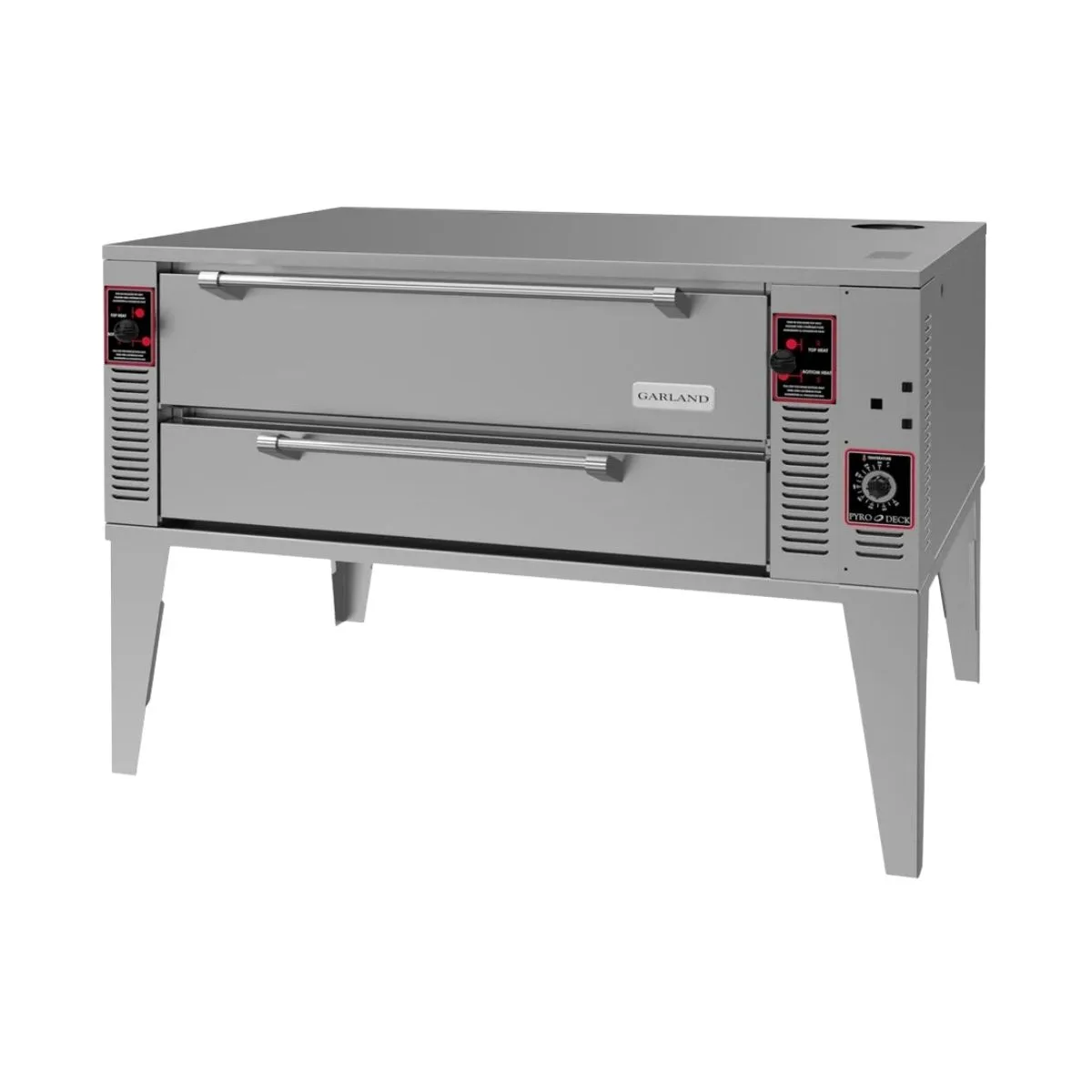 Garland US Range GPD-48 63" Single Deck Gas Pizza Oven with 48" Deck Width, 8" Height, 96.000 BTU
