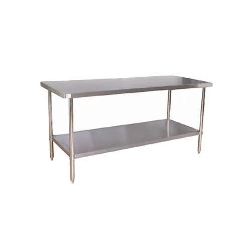 Klinger's Trading AST2430 30" Open Base Work Table w/Undershelf - Without Backsplash / 18 Gauge Top