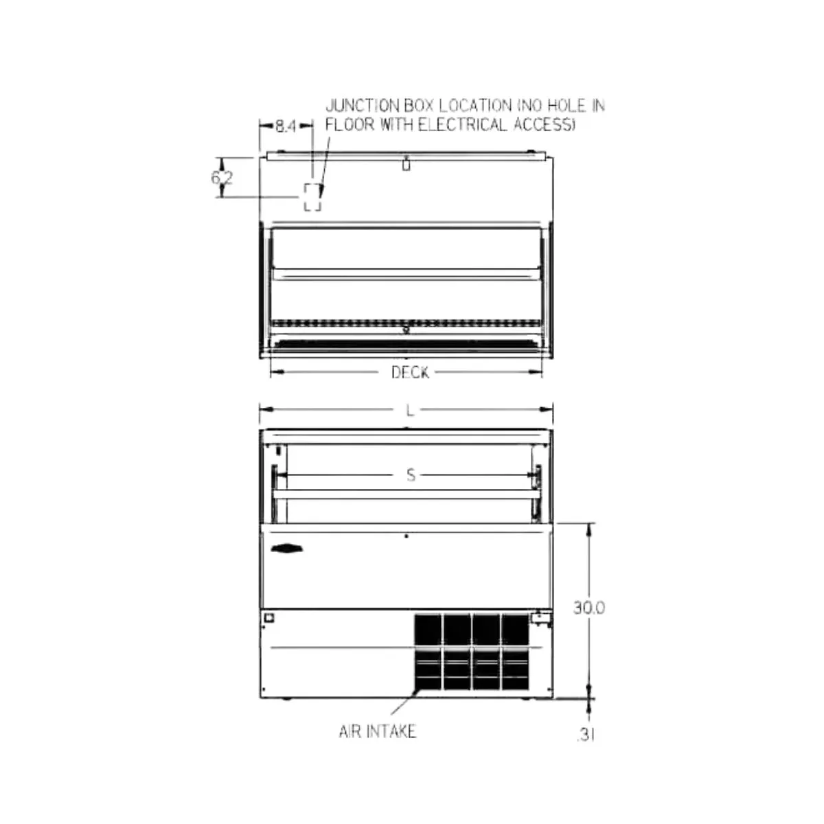 Federal Industries ELPRSS6 70" Low Profile Self-Serve Refrigerated Merchandiser, Horizontal Case