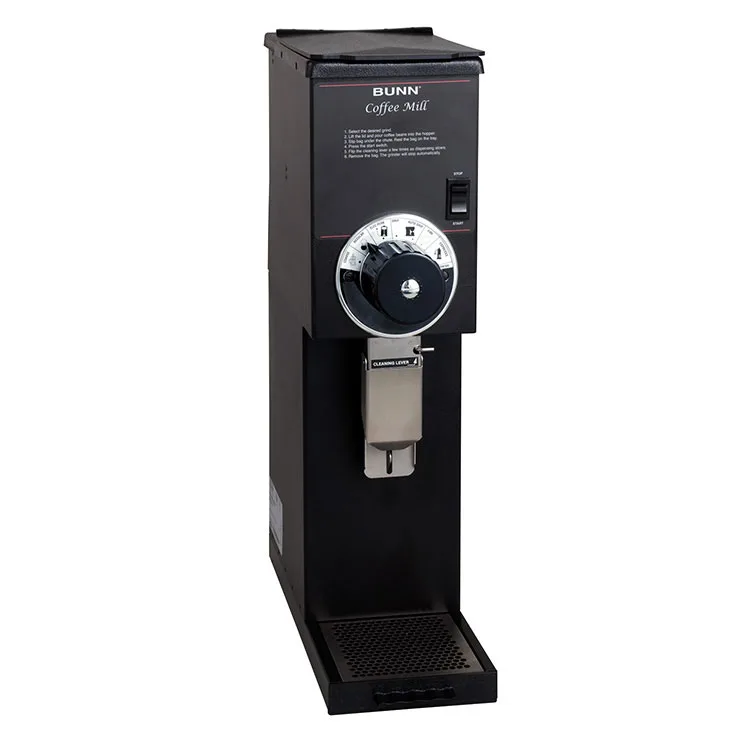 BUNN 22102.0000 G2HD Bulk Grinder, Heavy Duty, 2 Lb. Hopper Capacity - 1320W / 120V - Black Decor