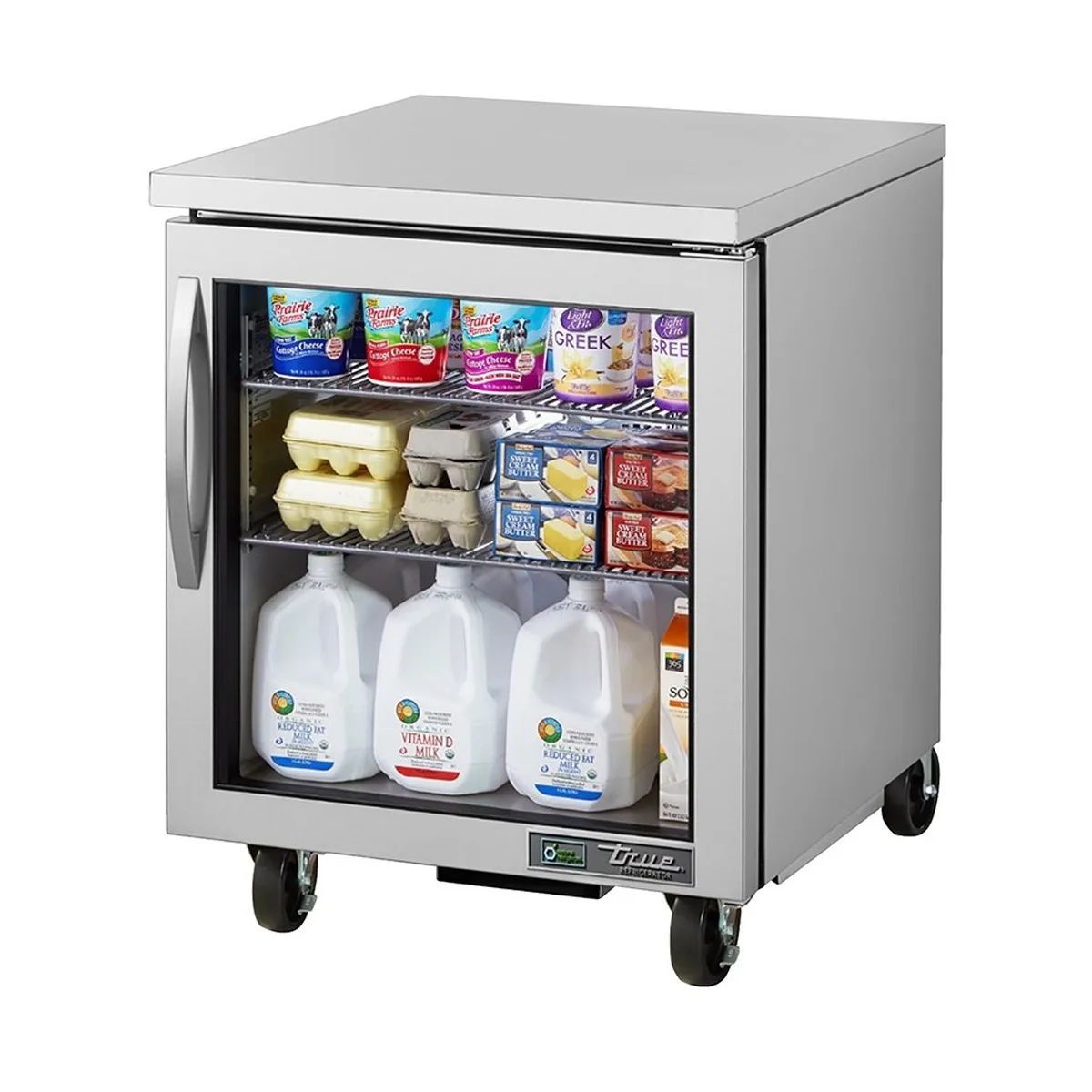 True TUC-27G-HC~FGD01 27" 1-Section Undercounter Refrigerator w/ 1 Glass Door