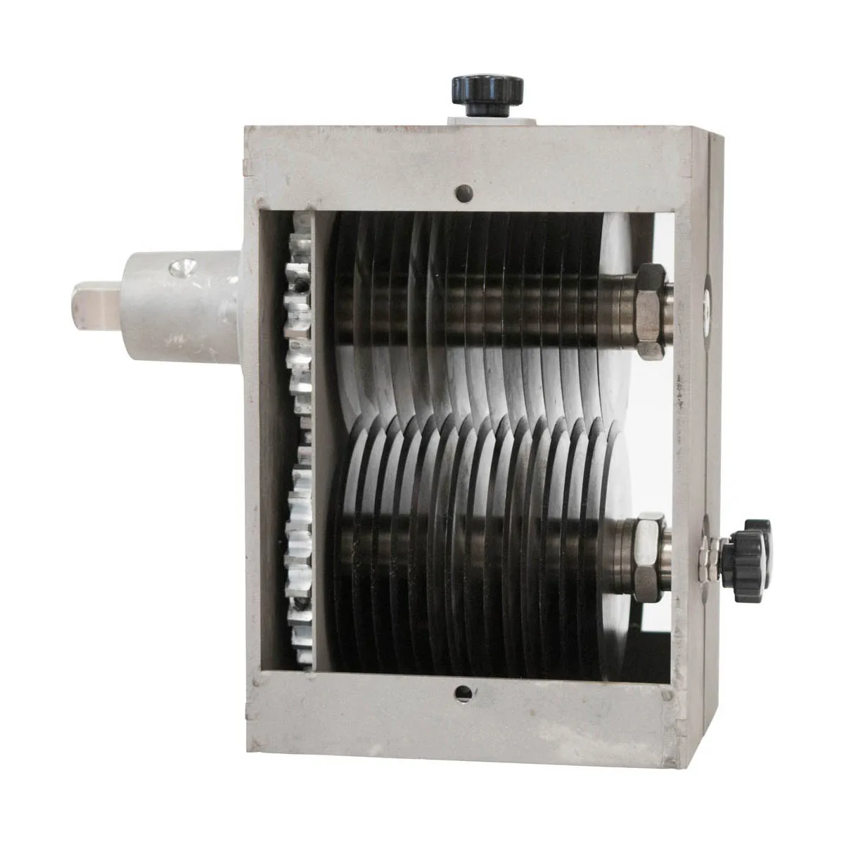 American Eagle AE-MC12N-3/16-K Meat Cutter – 1HP, 170RPM, 3/16 Strips, Blades, Fwd/Rev, Overload, Feet, #12 Hub, 115V