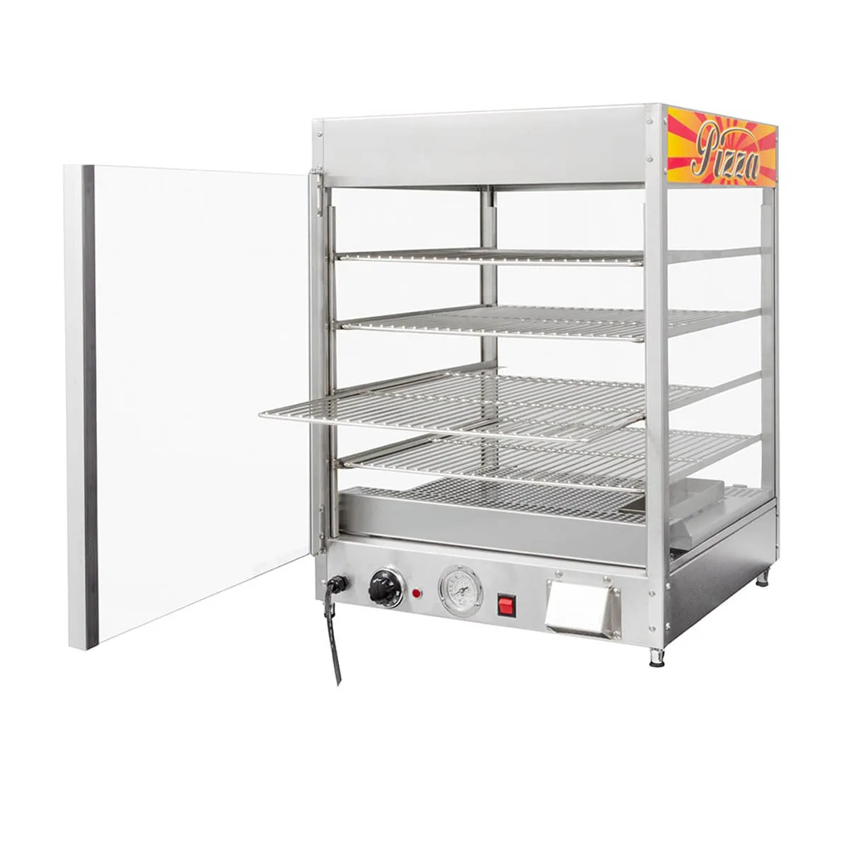 Doyon DRP4 22" Full Service Countertop Food Warmer/Display Case, 4 Shelves