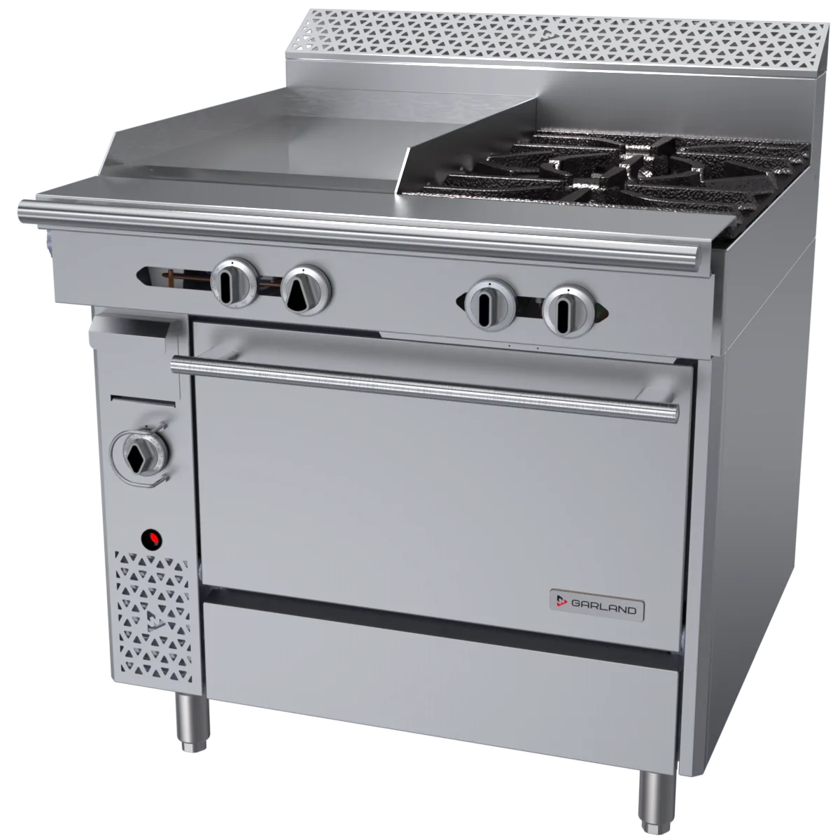Garland US Range C36-4-1R Garland Cuisine Series Heavy Duty Range, Gas, 36"
