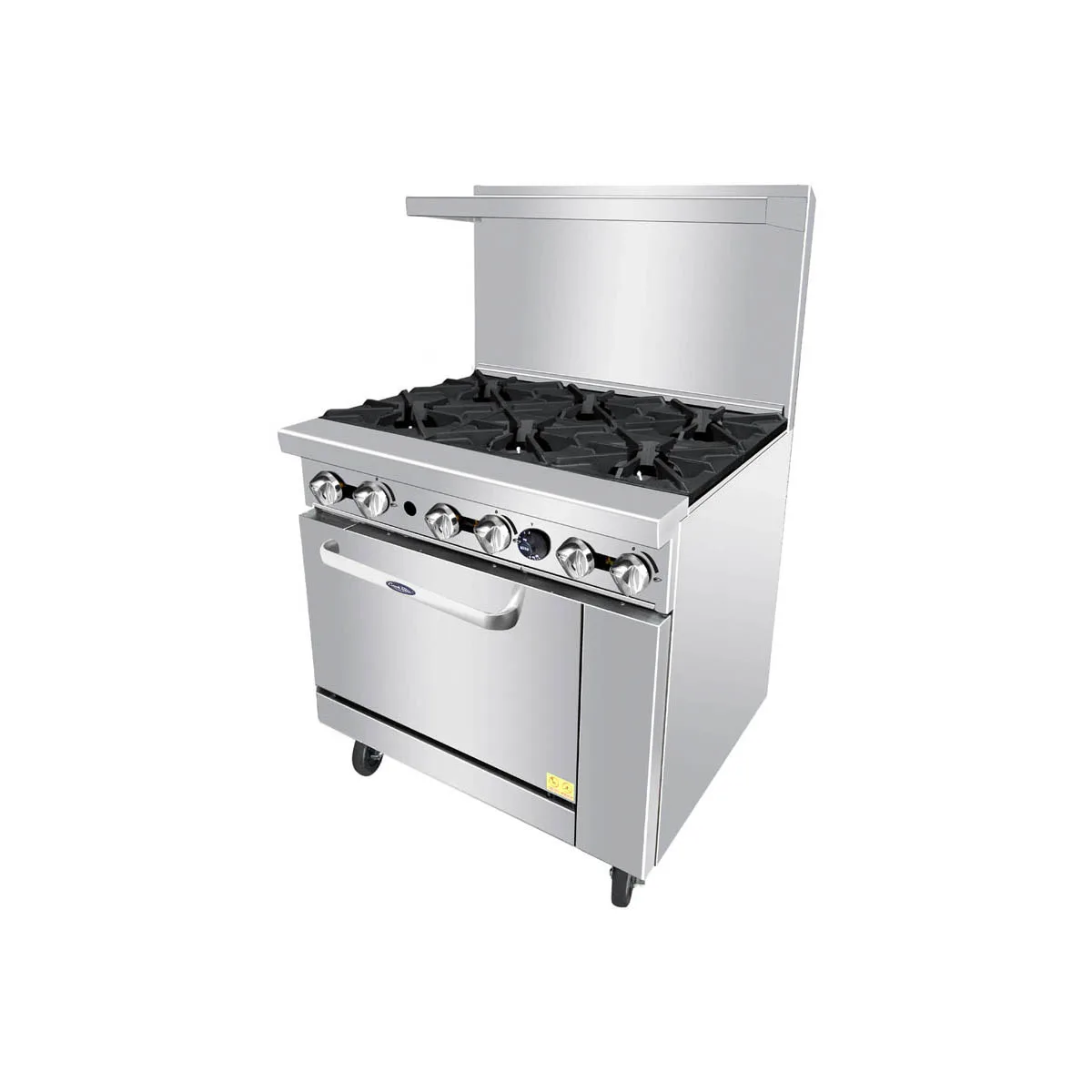 Atosa USA AGR-6B-NG 36" Gas Restaurant Range w/ (6) Open Burners, (1) Oven, 219.000 BTU