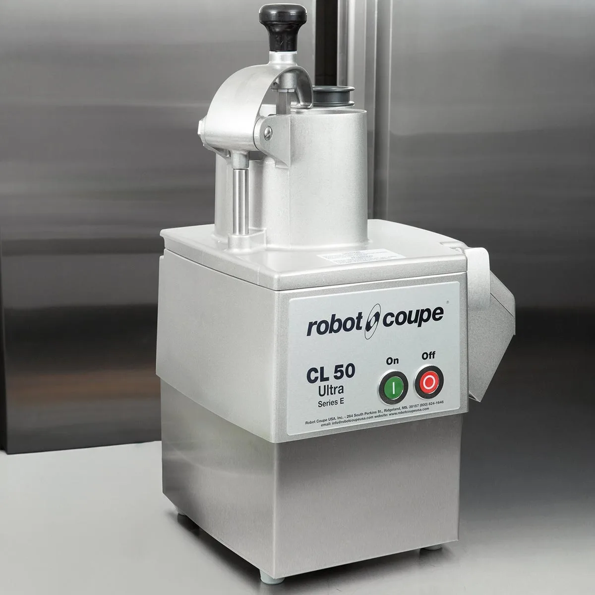 Robot Coupe CL50EULTRA Continuous Feed Food Processor, 2 Discs Included, 1.5  HP