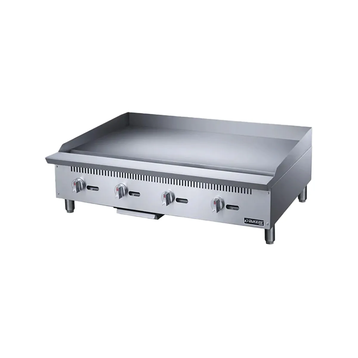 Dukers Appliance Co DCGMA48 48" Countertop Manual Gas Griddle, 1" Steel Plate, 120.000 BTU