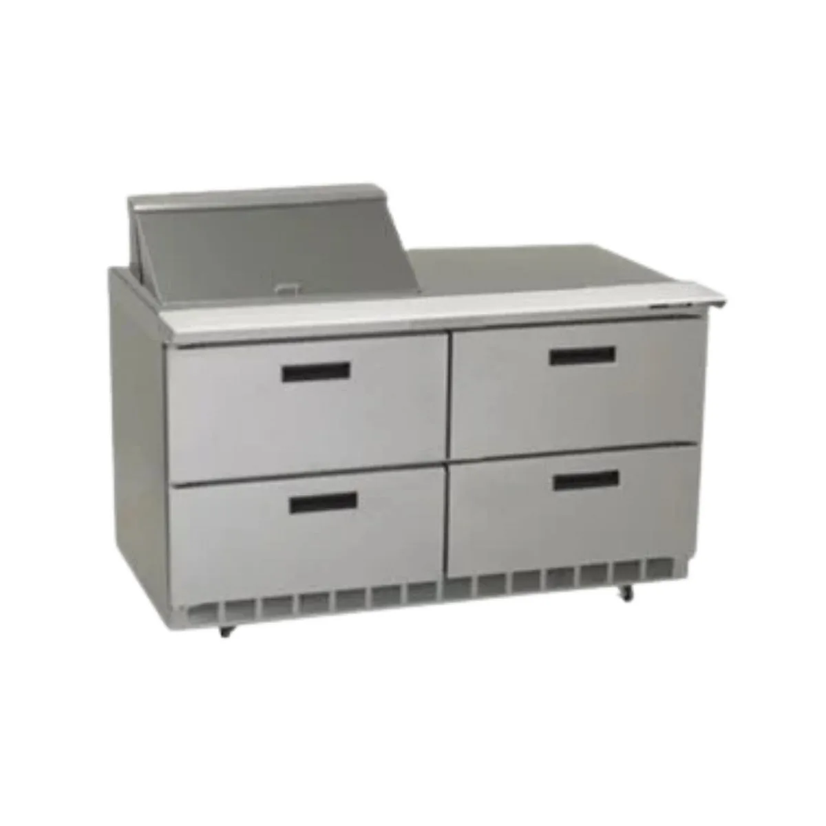 Delfield D4464NP-12M 64" 2-Section Mega Top Sandwich and Salad Prep Table, 4 Drawers, 12 Pans