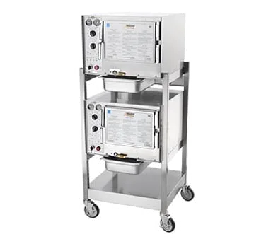 AccuTemp S32403D110 DBL 6 Pan Boilerless Convection Steamer, (2) Stacked, Connectionless, 240V