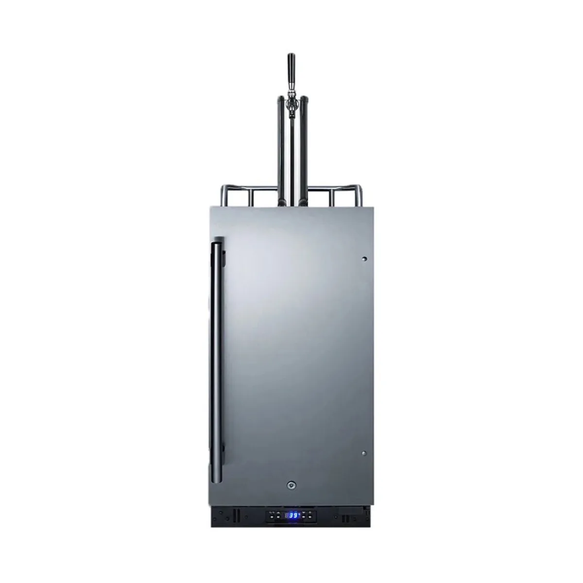 Summit SBC15WK 15" Flat Top Draft Wine Dispenser, Black, 2.9 cu. ft.