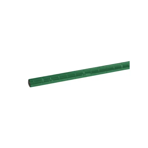 Thunder Group CMEC072 Heavy Duty Wire Shelving Post, 74"H, Epoxy Coated, Green, Stationary, Leveling Foot
