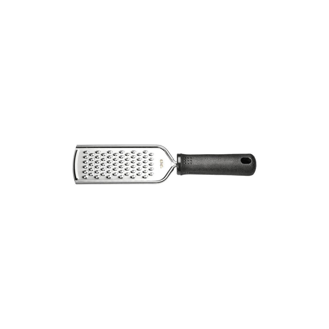 CAC China KTCG-GM09 ComfyGrip Grater, 9-5/8" Black Soft‑Touch Grip, Stainless Steel, Dishwasher Safe